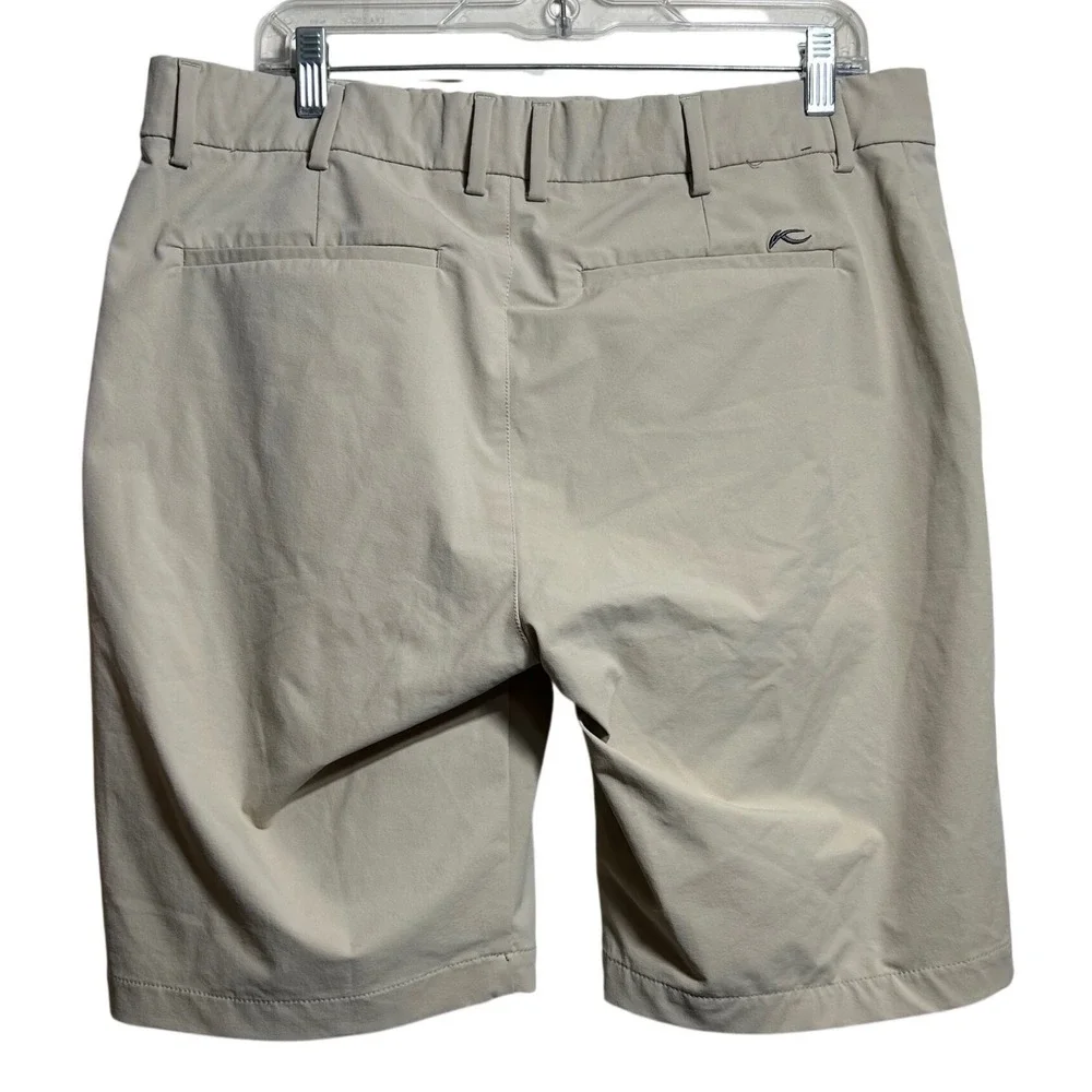 Kjus Men Ike Shorts Tan Beige‎ Golf Performance Stretch W38 Regular Fit